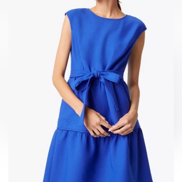 TORY BURCH Jane Dress in Blue Dahlia Size 2 - Picture 2 of 8